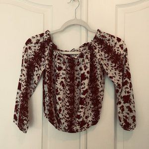 Over the Shoulder Rose Top